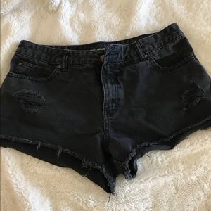 Billabong Distressed Black Shorts